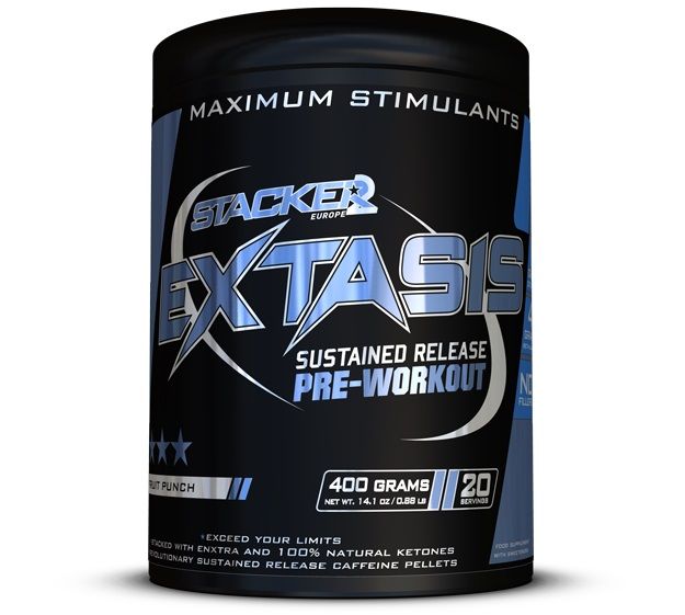 STACKER2 - EXTASIS - SUSTAINED RELEASE PRE-WORKOUT - 400 G