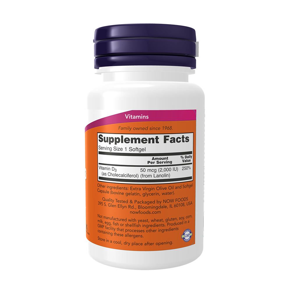 NOW - D-VITAMIN 2000 NE - 120 KAPSZULA NOW - D-VITAMIN 2000 NE - 120 KAPSZULA