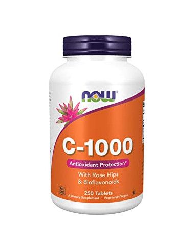 NOW - VITAMIN C-1000 WITH ROSE HIPS & BIOFLAVONOIDS - 250 TABLETTA