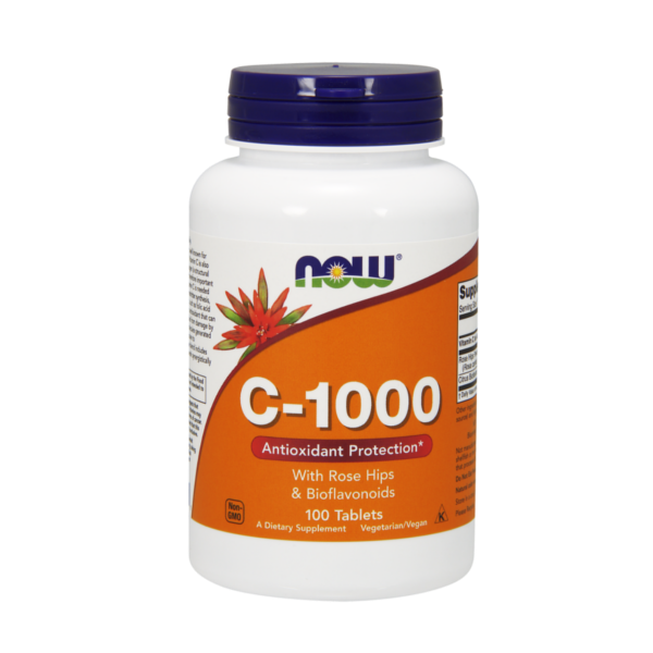 NOW - VITAMIN C-1000 WITH ROSE HIPS & BIOFLAVONOIDS - 100 TABLETTA