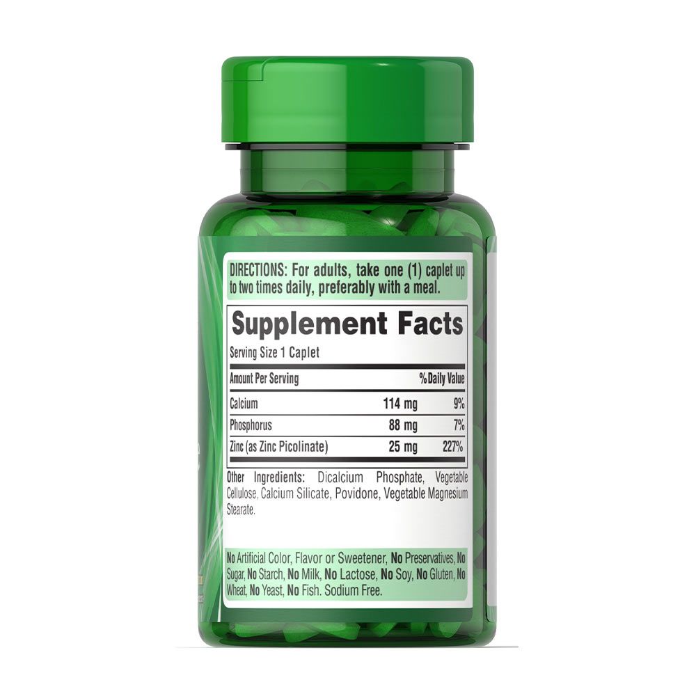 PURITANS PRIDE - ZINC PICOLINATE 25 MG - 100 KAPSZULA