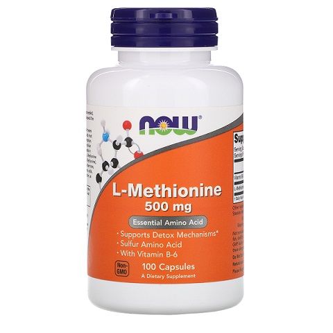 NOW - L-METHIONINE 500 MG - 100 KAPSZULA