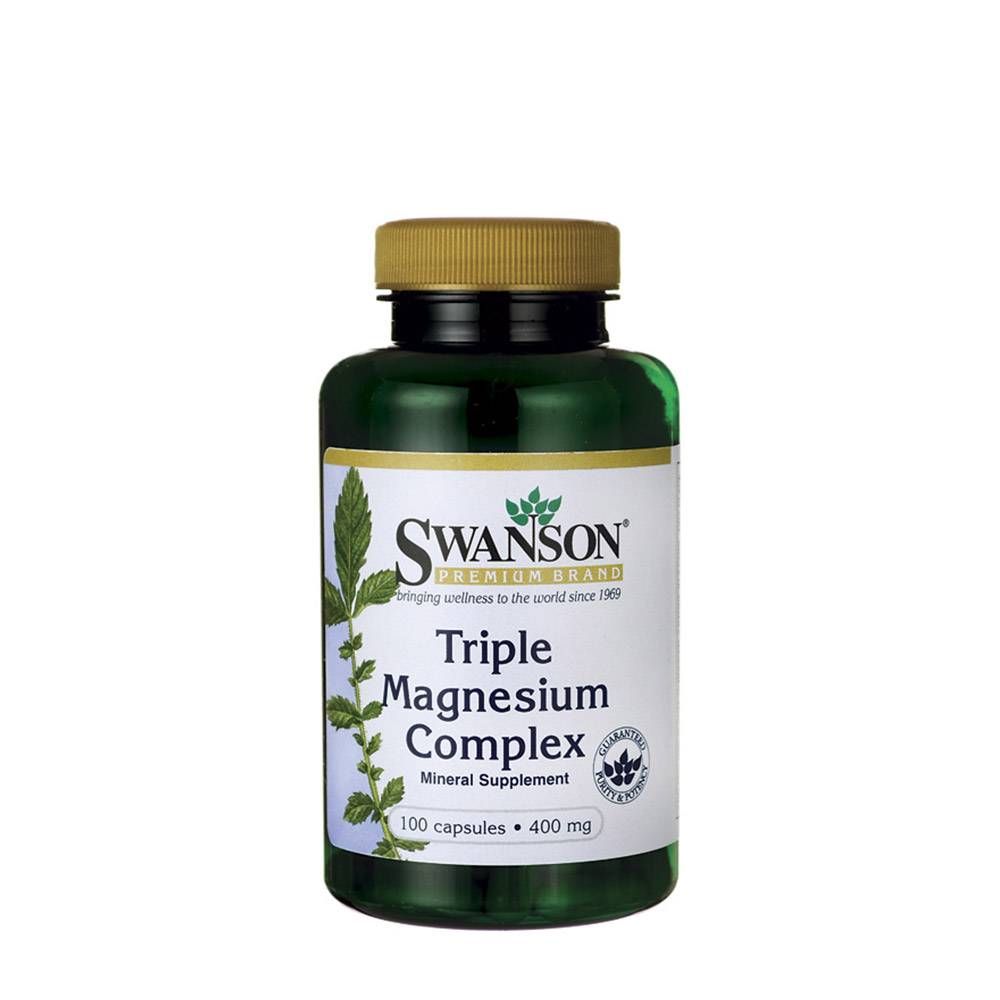 SWANSON - TRIPLE MAGNEZIUM COMPLEX 400 MG - 100 KAPSZULA SWANSON - TRIPLE MAGNEZIUM COMPLEX 400 MG - 100 KAPSZULA