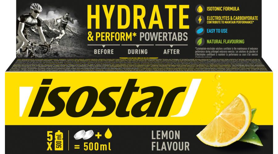 ISOSTAR - SPORT DRINK FAST HYDRATION POWERTABS - HYDRATE & PERFORM PEZSGŐTABLETTA - 10 TABLETTA