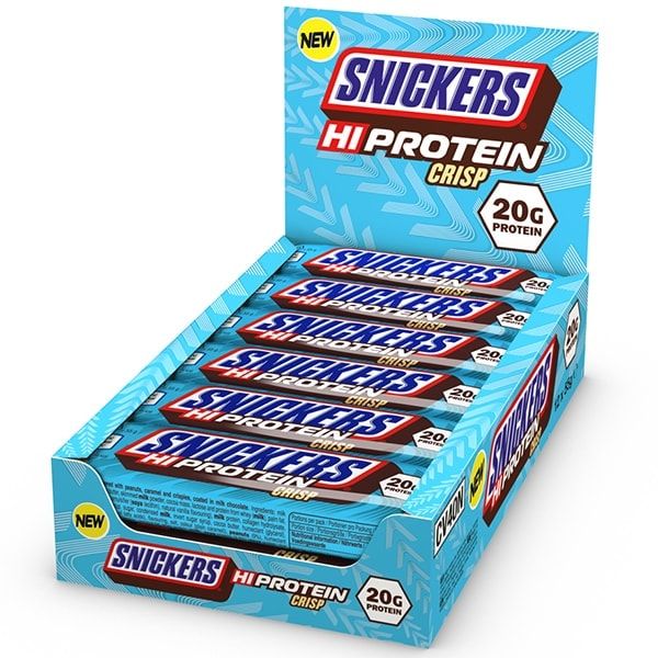 SNICKERS - SNICKERS HIGH PROTEIN CRISP BAR - 12X55 G