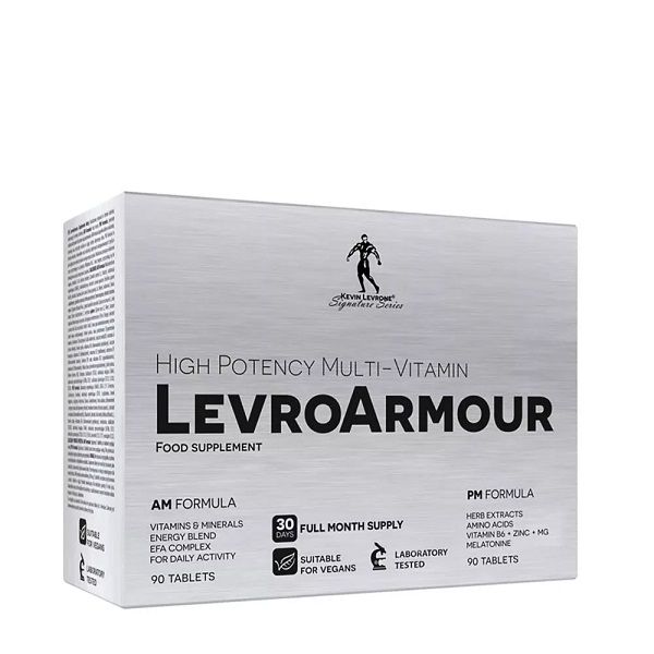 KEVIN LEVRONE - LEVRO ARMOUR AM PM FORMULA - ÉJJELI ÉS NAPPALI MULTIVITAMIN TABLETTA - 180 TABLETTA