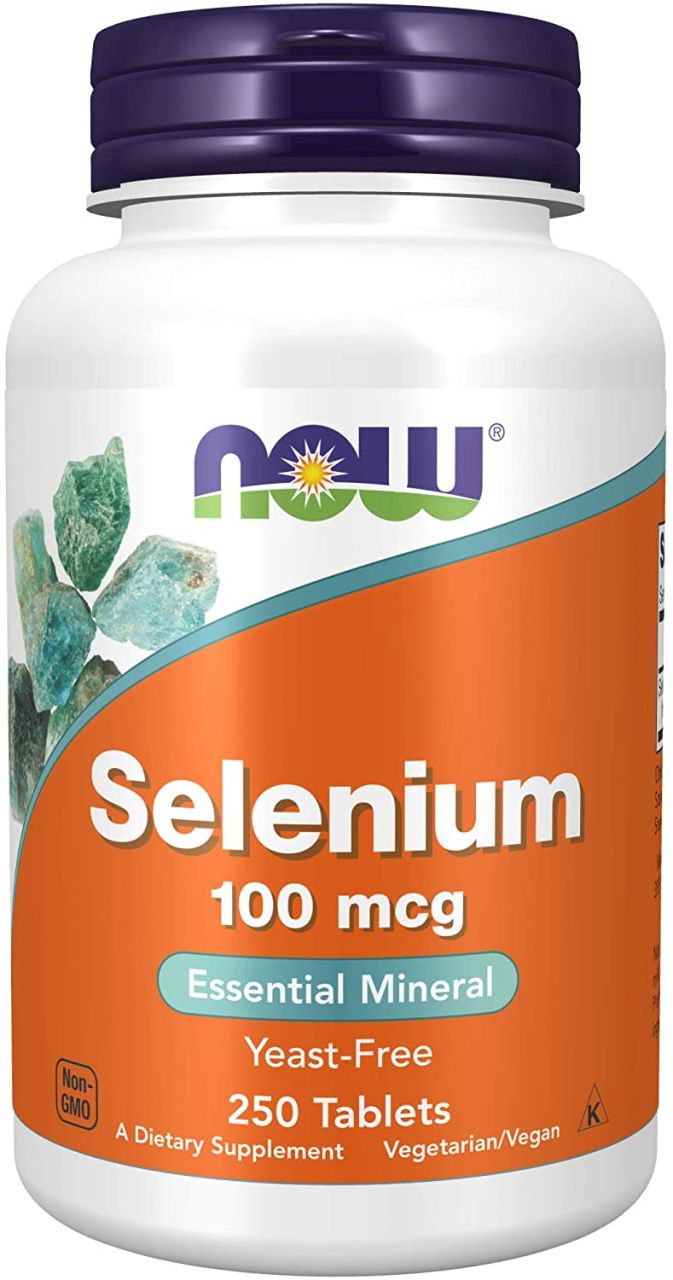 NOW - SELENIUM 100 MCG - YEAST-FREE - 250 TABLETTA