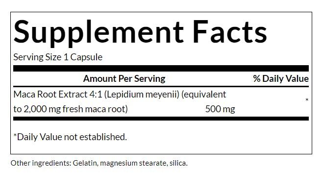 SWANSON - MACA 500 MG - 60 KAPSZULA SWANSON - MACA 500 MG - 60 KAPSZULA