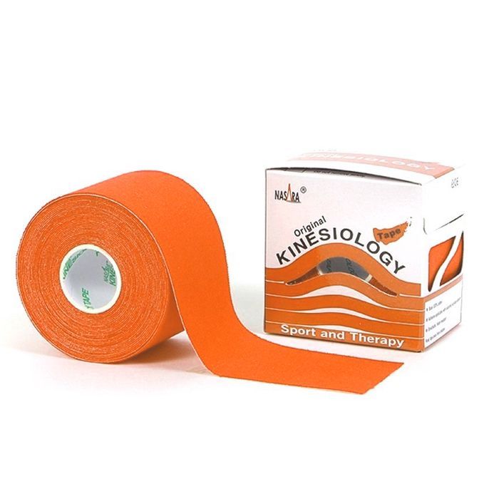 NASARA - ORIGINAL KINESIOLOGY TAPE - KINEZIOLÓGIAI TAPASZ - 5 CM X 5M - NARANCS