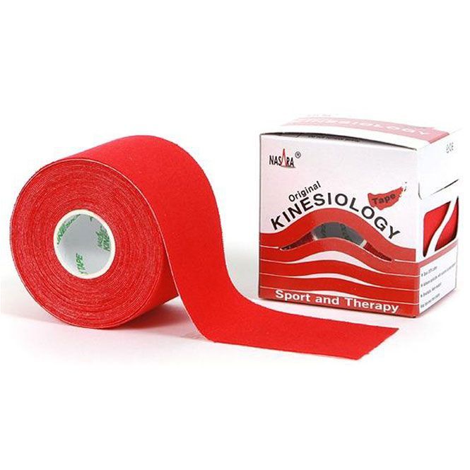 NASARA - ORIGINAL KINESIOLOGY TAPE - KINEZIOLÓGIAI TAPASZ - 5 CM X 5M - PIROS