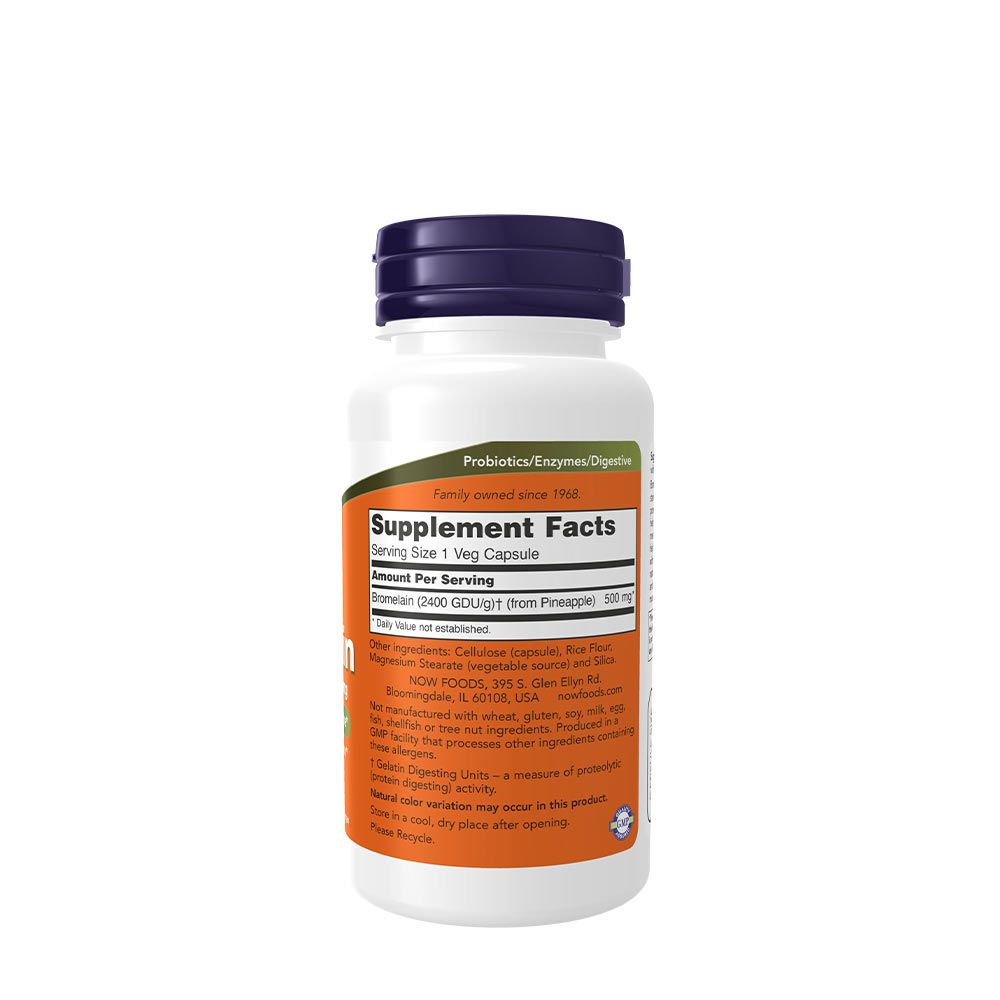 NOW - BROMELAIN 500 MG - 60 KAPSZULA NOW - BROMELAIN 500 MG - 60 KAPSZULA