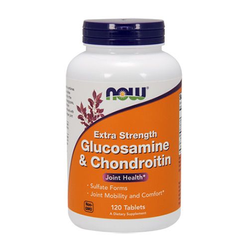 NOW - GLUCOSAMINE & CHONDROITIN EXTRA STRENGTH - 120 TABLETTA