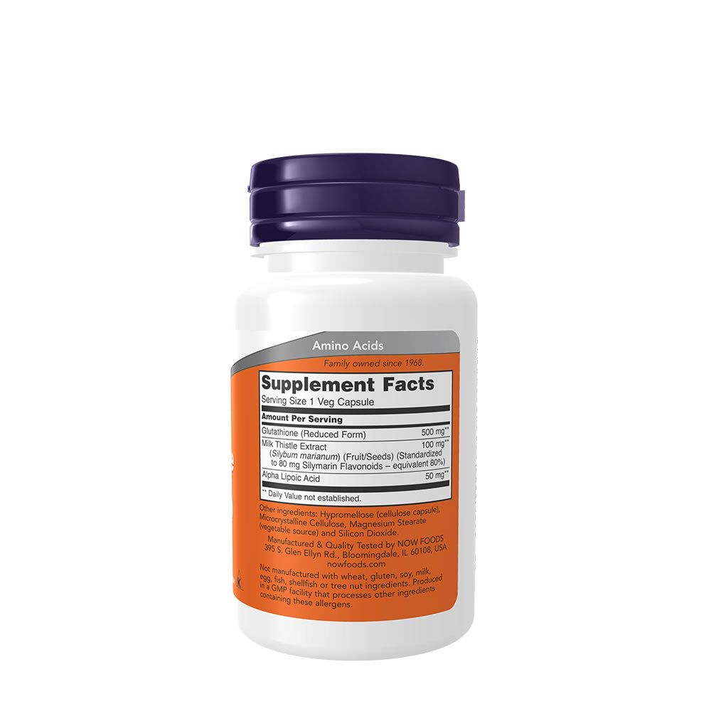 NOW - GLUTATHIONE 500 MG - GLUTATION - 30 KAPSZULA NOW - GLUTATHIONE 500 MG - GLUTATION - 30 KAPSZULA