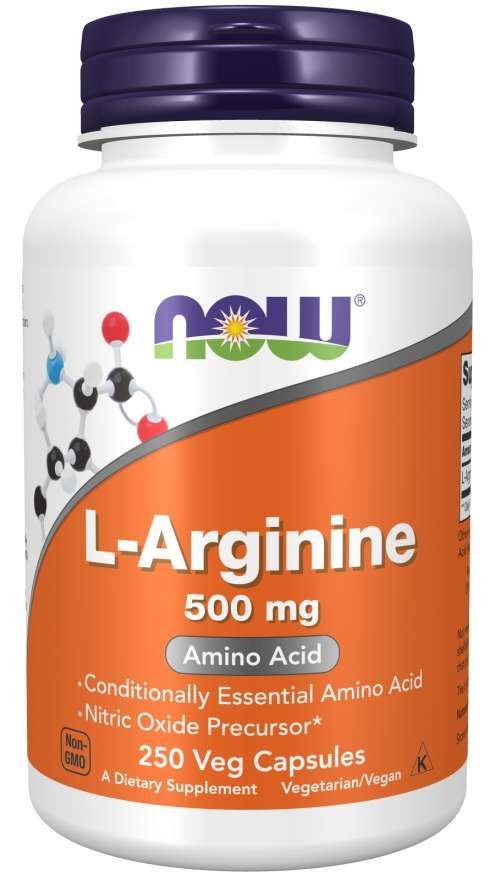 NOW - L-ARGININE 500 MG - 250 KAPSZULA