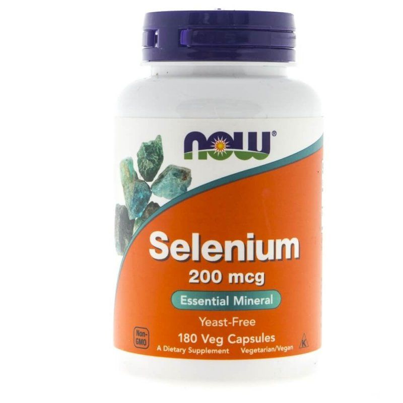 NOW - SELENIUM 200 MCG - YEAST-FREE - 180 KAPSZULA