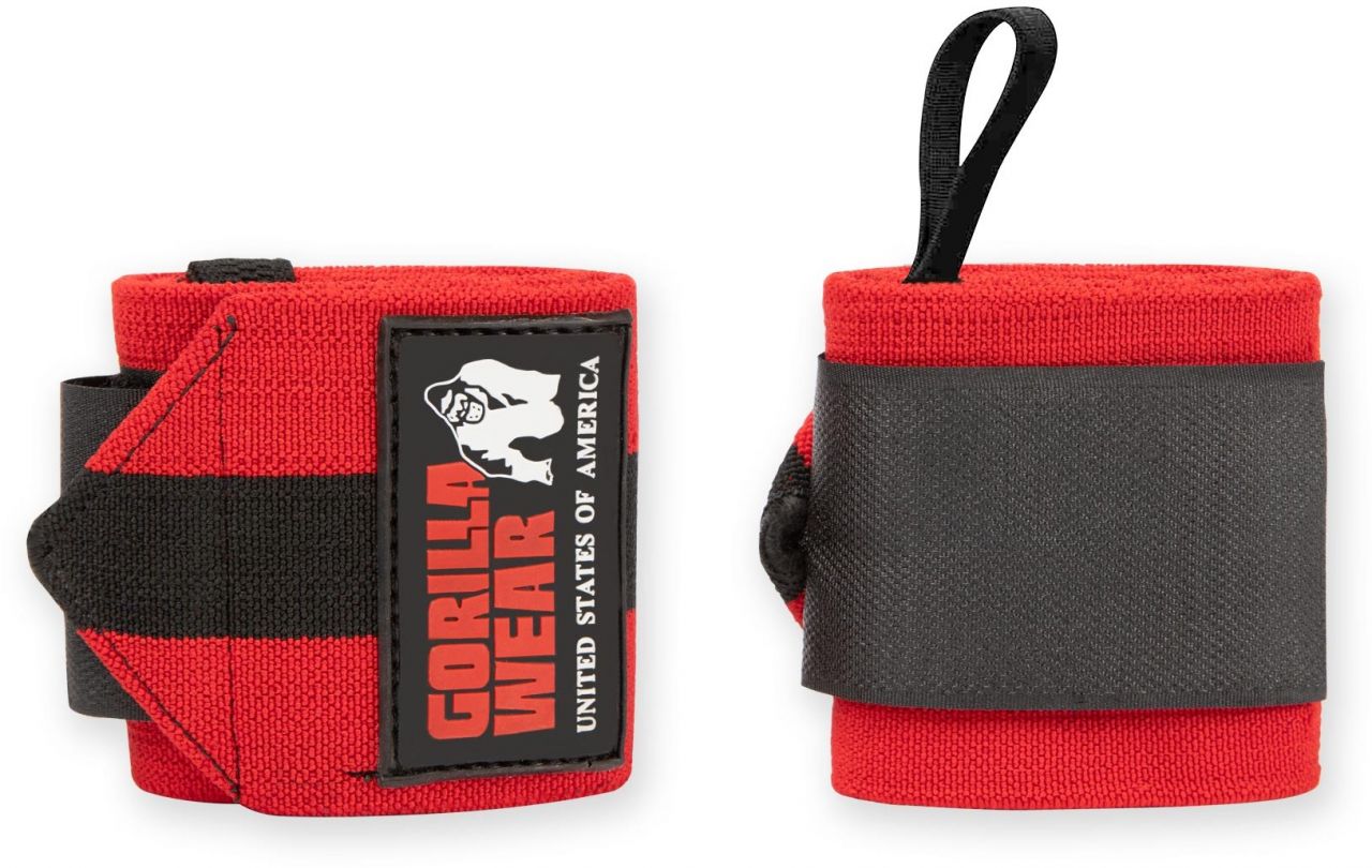 GORILLA WEAR - WRIST WRAPS ULTRA - CSUKLÓBANDÁZS - FEKETE/PIROS