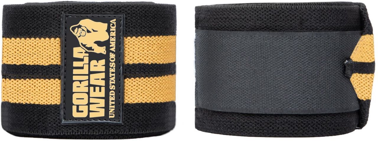 GORILLA WEAR - KNEE WRAPS - TÉRDBANDÁZS - FEKETE/ARANY - 200 CM/79IN