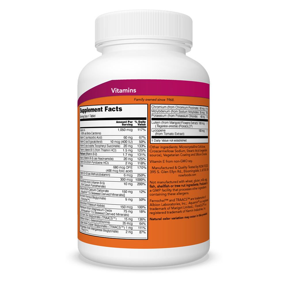 NOW - DAILY VITS - MULTIVITAMIN - 250 TABLETTA NOW - DAILY VITS - MULTIVITAMIN - 250 TABLETTA