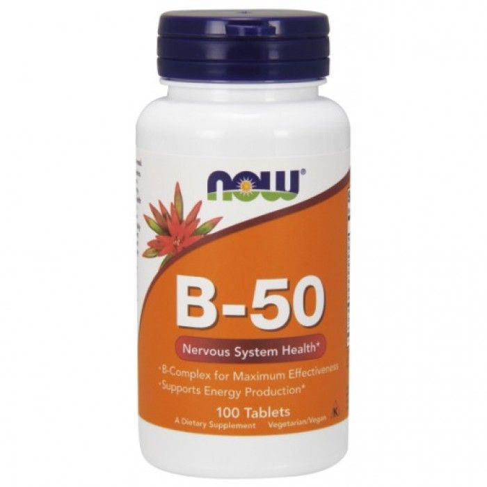 NOW - VITAMIN B-50 - 100 TABLETTA