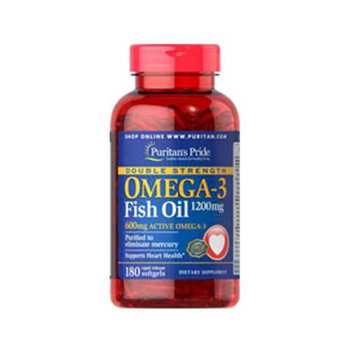 PURITANS PRIDE - DOUBLE STRENGTH OMEGA-3 FISH OIL 1200 MG - 180 KAPSZULA