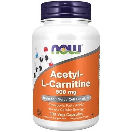 NOW - ACETYL L-CARNITINE 500 MG - 100 KAPSZULA