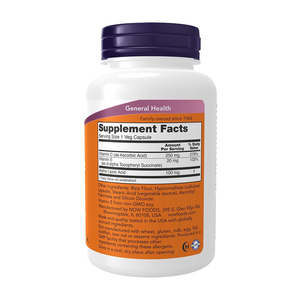 NOW - ALFA-LIPONSAV 100 MG - 120 KAPSZULA NOW - ALFA-LIPONSAV 100 MG - 120 KAPSZULA