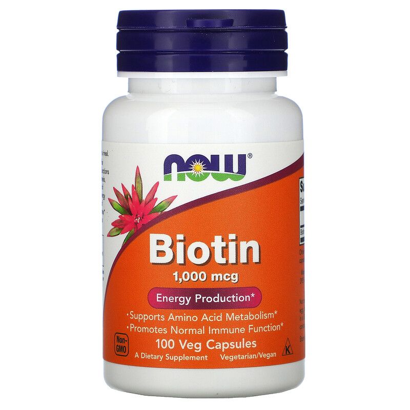 NOW - BIOTIN 1000 MCG - 100 KAPSZULA