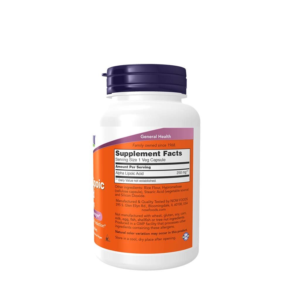 NOW - ALFA-LIPONSAV 250 MG - 120 KAPSZULA NOW - ALFA-LIPONSAV 250 MG - 120 KAPSZULA