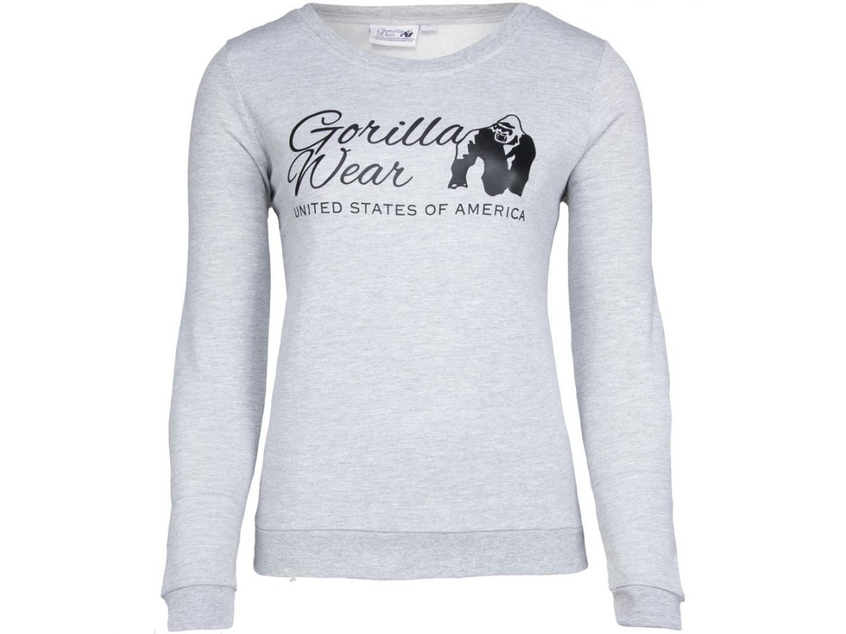 GORILLA WEAR - RIVIERA SWEATSHIRT - VILÁGOSSZÜRKE NŐI PULÓVER