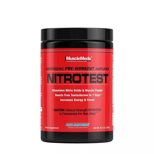 MUSCLEMEDS - NITROTEST - EDZÉS ELŐTTI PÖRGETŐ TESZTOSZTERONFOKOZÓ HATÁSSAL - 468 G