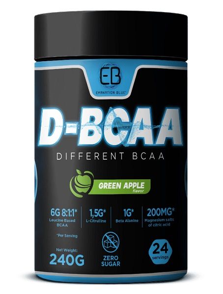 EMANATION BLUE - D-BCAA - DIFFERENT BCAA - 8:1:1 AMINOSAV ITALPOR - 240 G / EXP: 13/04/24