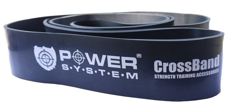 POWER SYSTEM - CROSSBAND PS4055 - ERŐSÍTŐ GUMISZALAG LEVEL 5 - FEKETE - 64 MM POWER SYSTEM - CROSSBAND PS4055 - ERŐSÍTŐ GUMISZALAG LEVEL 5 - FEKETE - 64 MM