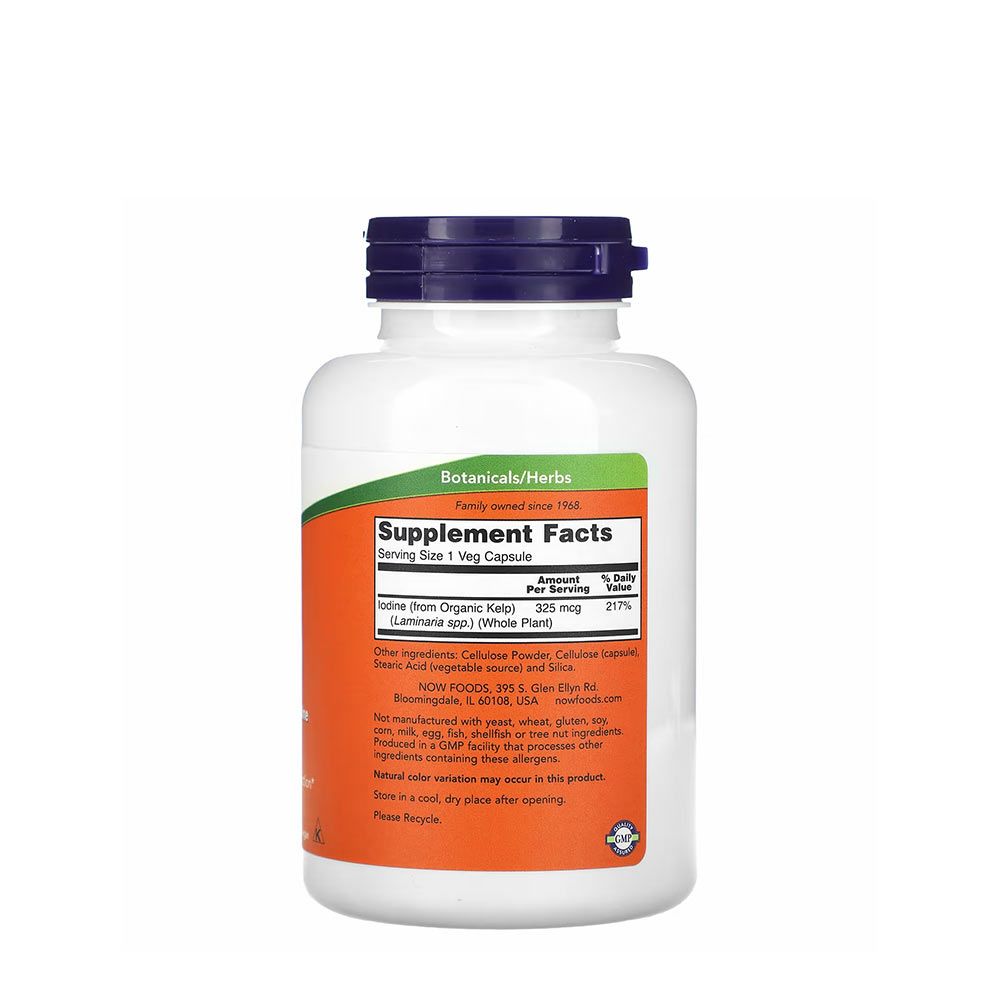 NOW - KELP - TERMÉSZETES JÓD 325 MCG - 250 KAPSZULA NOW - KELP - TERMÉSZETES JÓD 325 MCG - 250 KAPSZULA