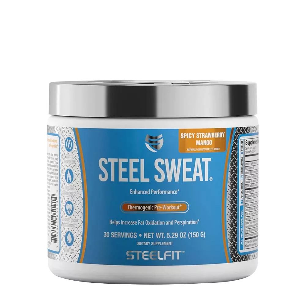 STEELFIT - STEEL SWEAT - ZSÍRÉGETŐ ITALPOR - 150 G