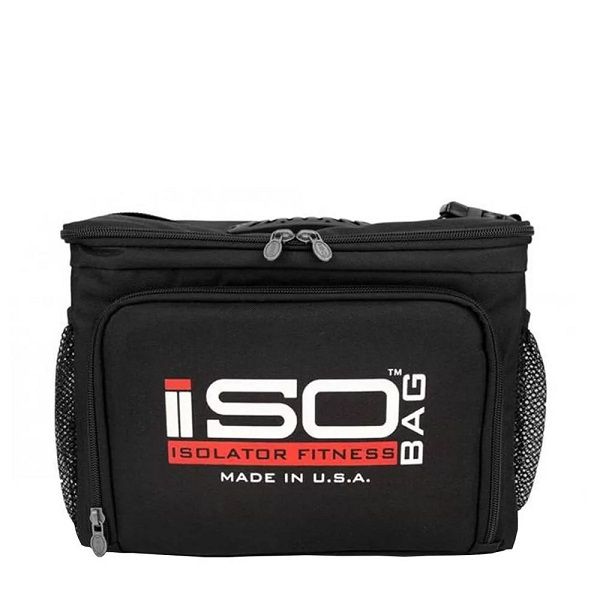 ISOLATOR FITNESS - ISOBAG 6 MEAL ÉTELHORDÓ TÁSKA - FEKETE/PIROS/FEHÉR