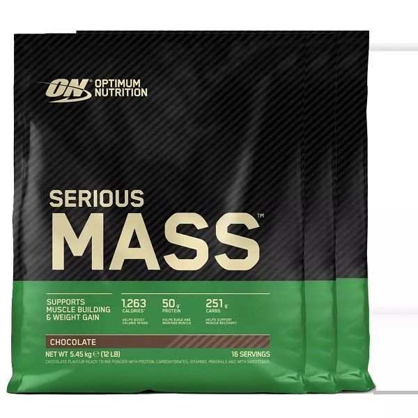 OPTIMUM NUTRITION - SERIOUS MASS TRIO PACK - 36 LBS - 3X5450 G