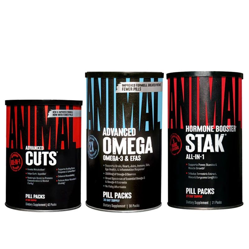 UNIVERSAL NUTRITION - CUTTING STACK - ANIMAL CUTS+OMEGA+STAK