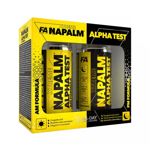 FA - NAPALM ALPHA TEST AM PM FORMULA (2X120 TABS) - 240 TABLETTA FA - NAPALM ALPHA TEST AM PM FORMULA (2X120 TABS) - 240 TABLETTA