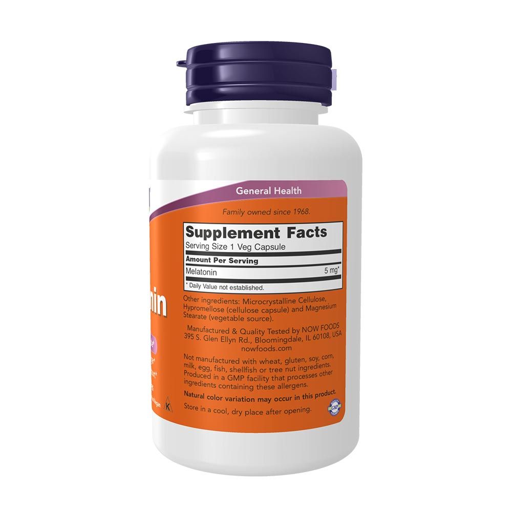 NOW - MELATONIN 5 MG - 180 KAPSZULA NOW - MELATONIN 5 MG - 180 KAPSZULA