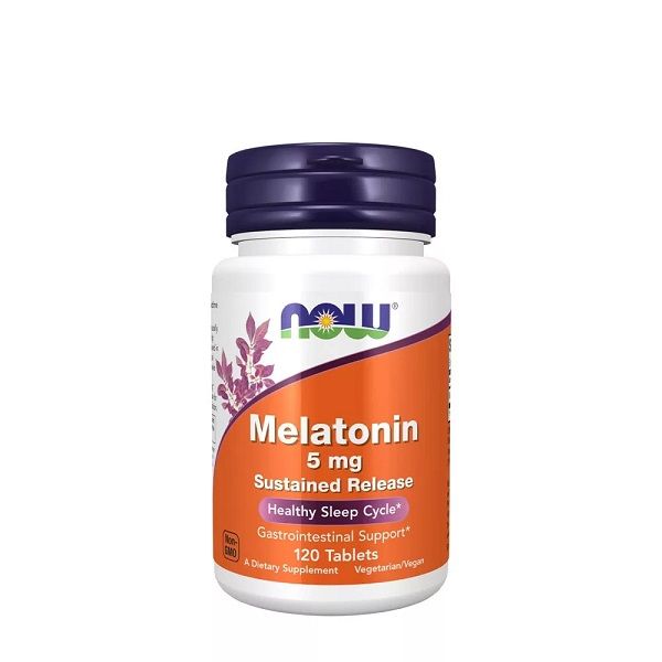 NOW - MELATONIN 5 MG SUSTAINED RELEASE - 120 TABLETTA