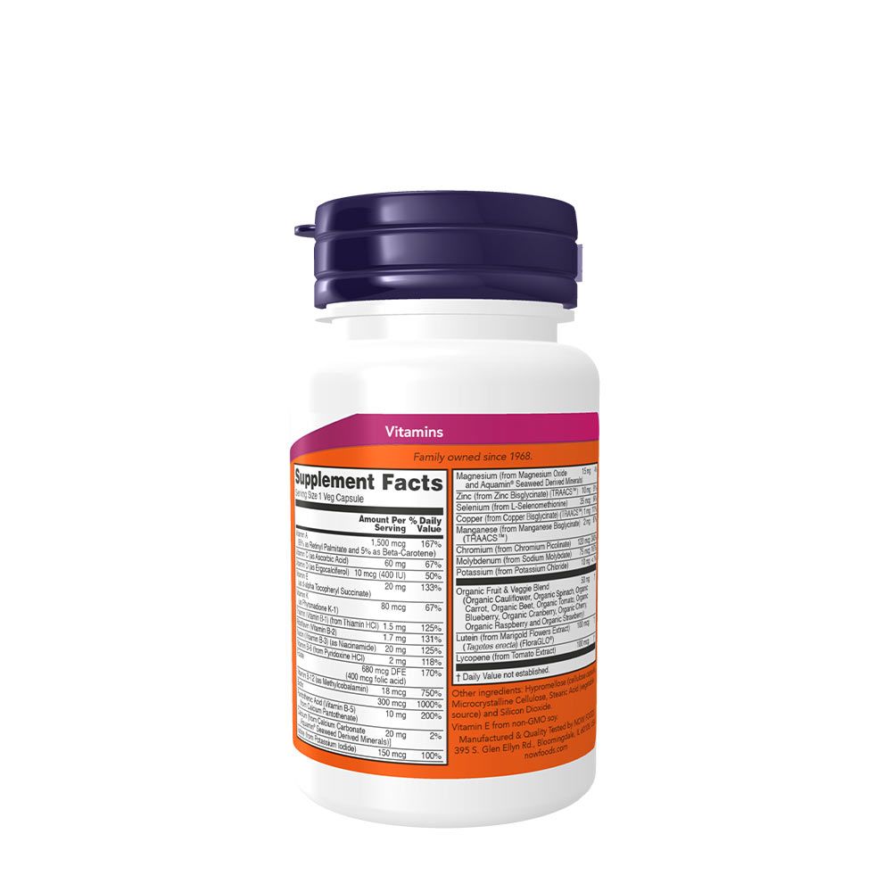 NOW - DAILY VITS - MULTIVITAMIN - 30 KAPSZULA NOW - DAILY VITS - MULTIVITAMIN - 30 KAPSZULA