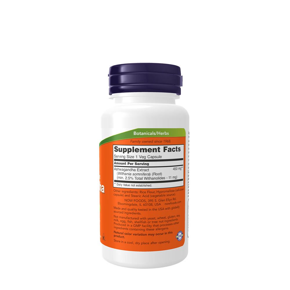 NOW - ASHWAGANDHA KIVONAT 450 MG - 90 KAPSZULA NOW - ASHWAGANDHA KIVONAT 450 MG - 90 KAPSZULA