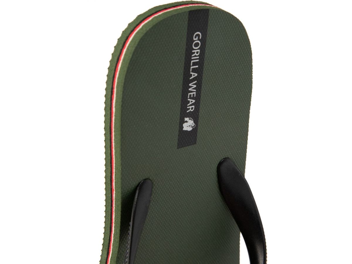 GORILLA WEAR - KOKOMO FLIP-FLOPS - UNISEX STRANDPAPUCS - ARMY ZÖLD