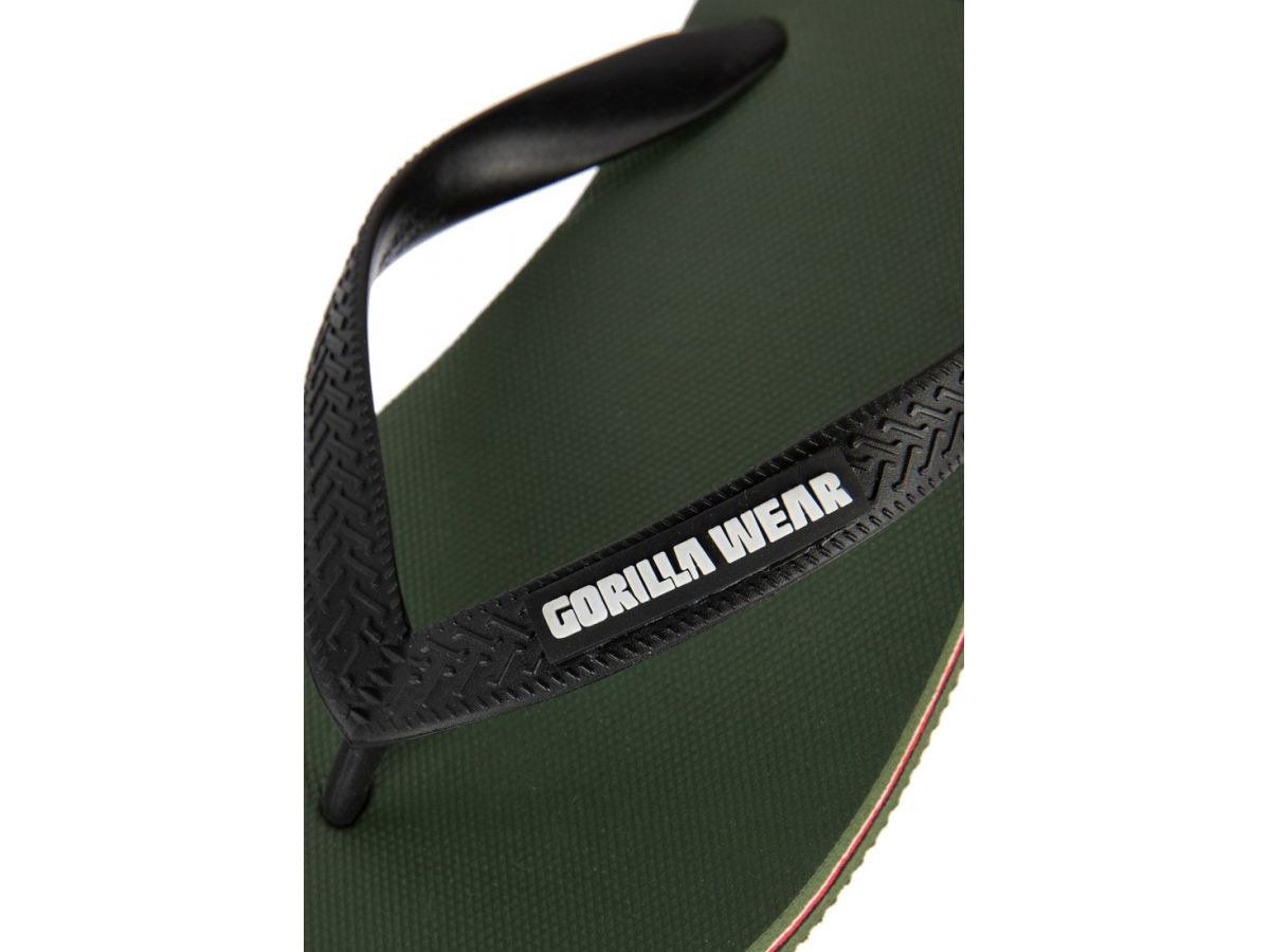 GORILLA WEAR - KOKOMO FLIP-FLOPS - UNISEX STRANDPAPUCS - ARMY ZÖLD