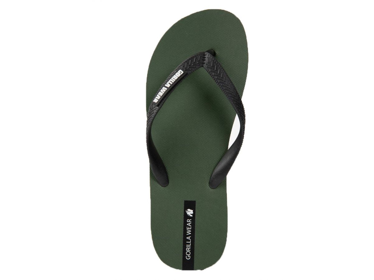 GORILLA WEAR - KOKOMO FLIP-FLOPS - UNISEX STRANDPAPUCS - ARMY ZÖLD