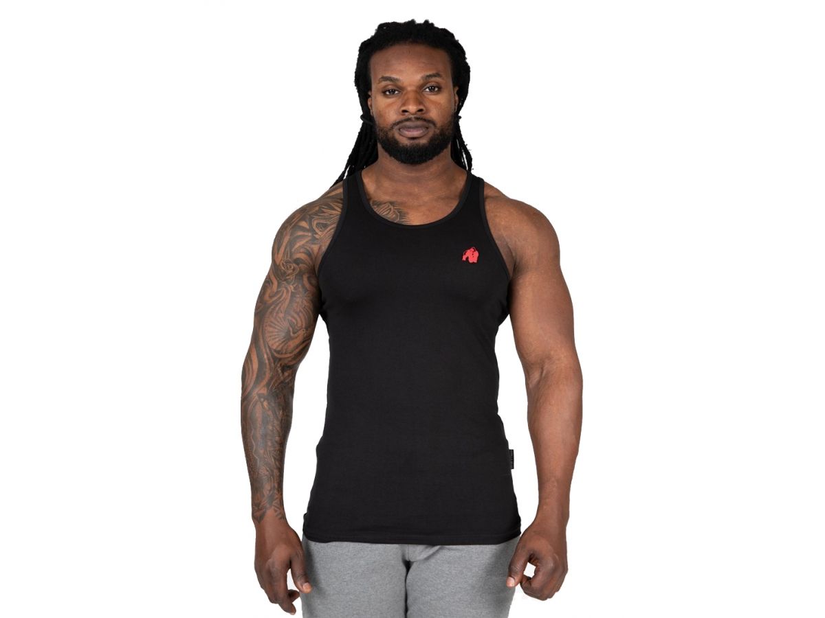 GORILLA WEAR - ADAM STRETCH TANK TOP - FEKETE TRIKÓ