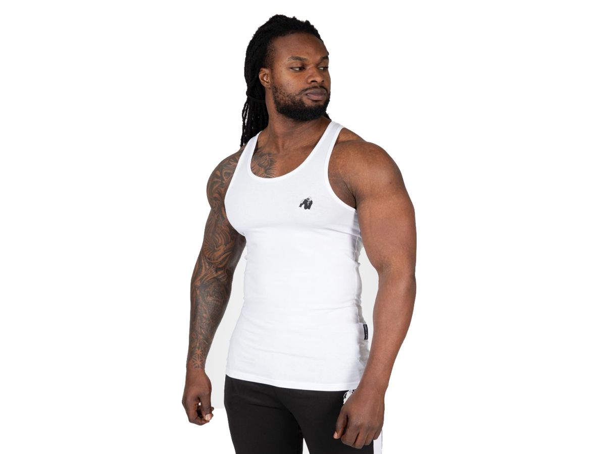 GORILLA WEAR - ADAM STRETCH TANK TOP - FEHÉR TRIKÓ