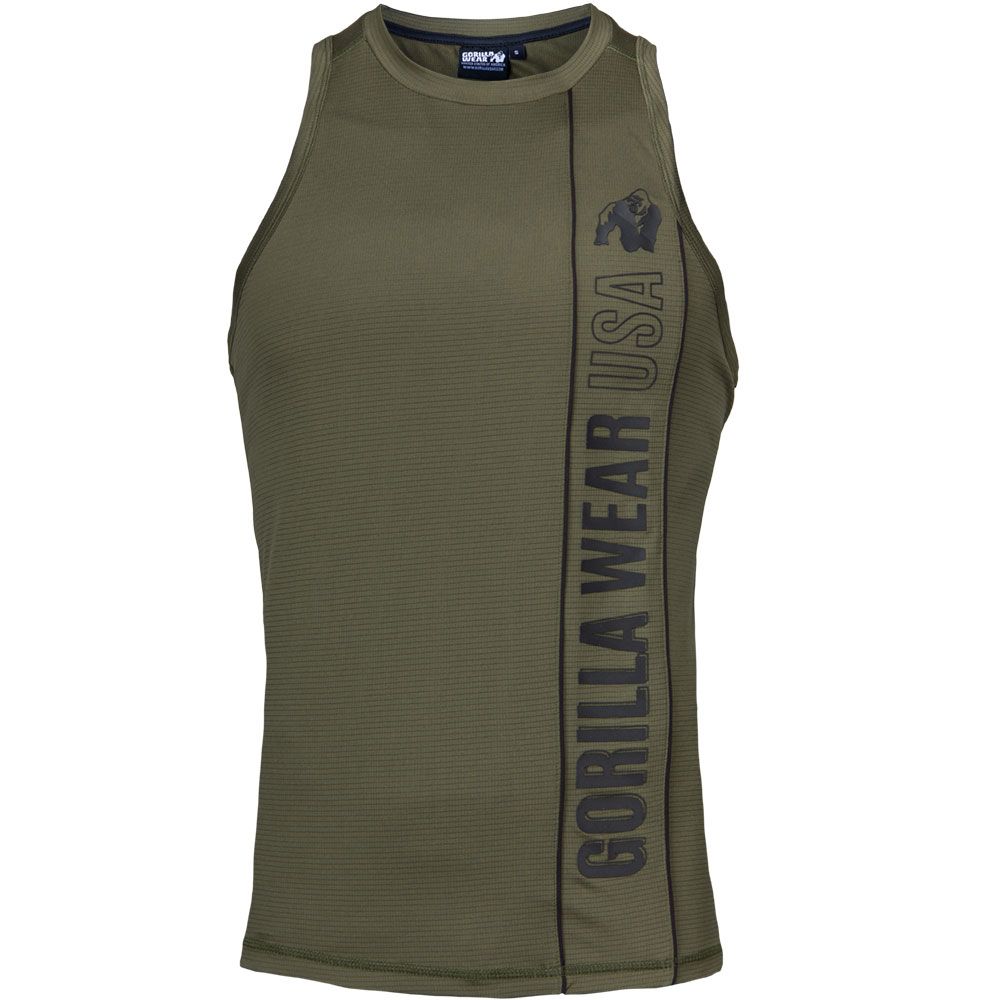 GORILLA WEAR - BRANSON TANK TOP - ARMY ZÖLD TRIKÓ