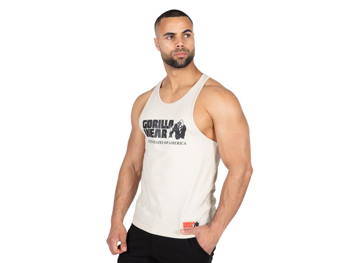 GORILLA WEAR - CLASSIC TANK TOP - BEIGE/BÉZS TRIKÓ