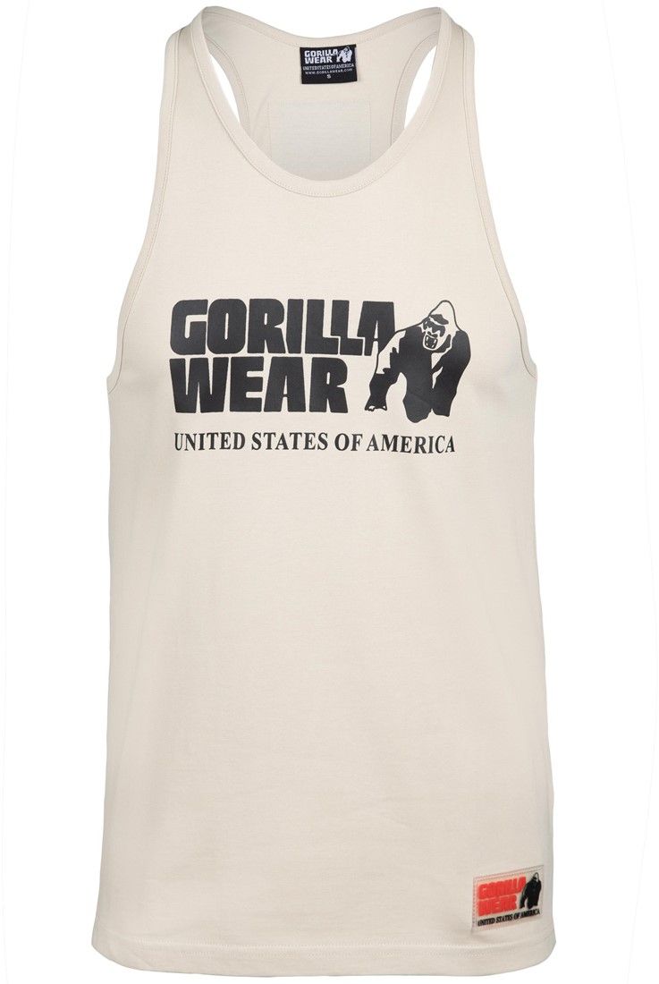 GORILLA WEAR - CLASSIC TANK TOP - BEIGE/BÉZS TRIKÓ